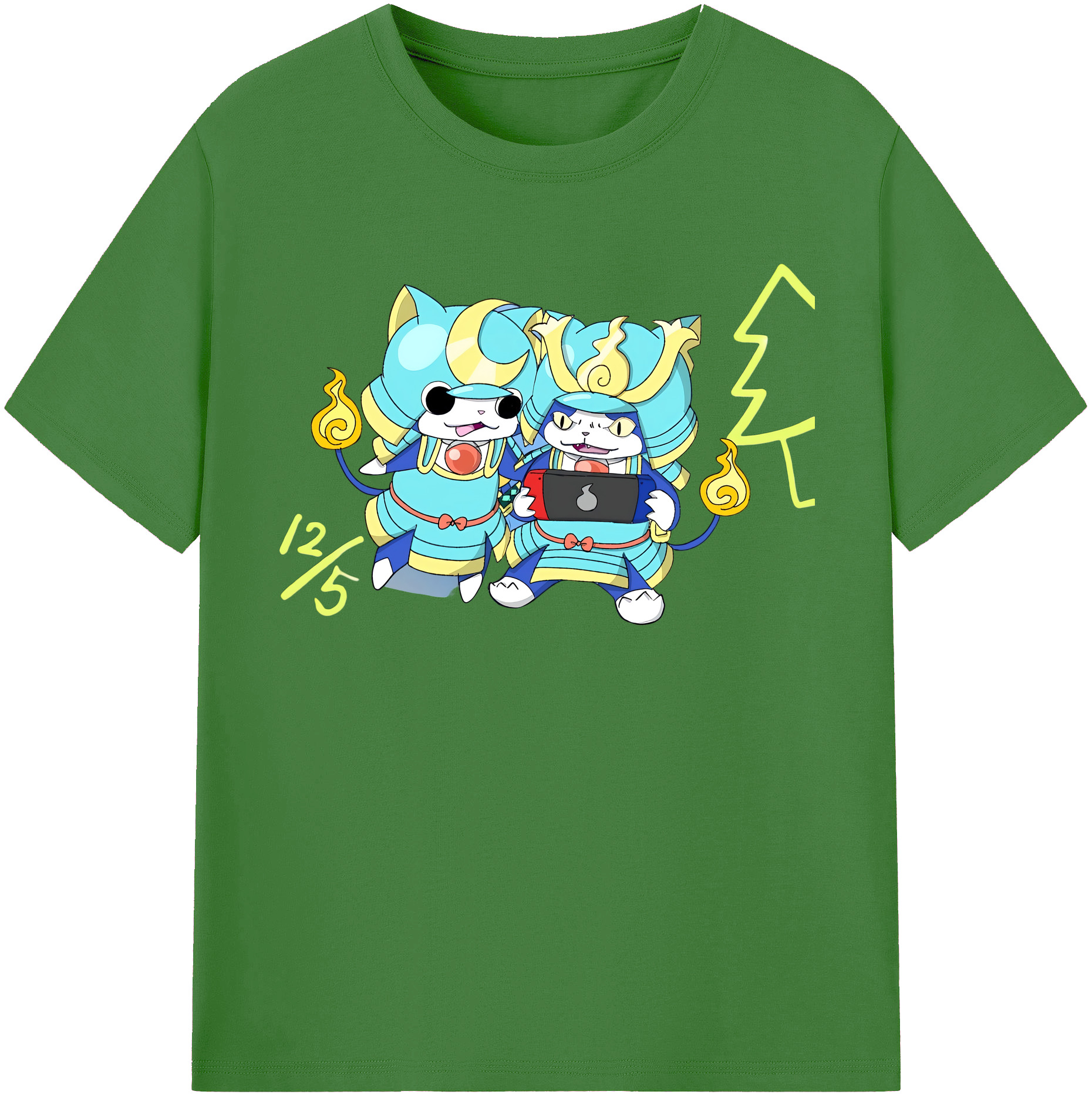 （画像用） 妖怪ウォッチ Yo-kai Watch レディースカジュアルプリントTシャツ（綿100％）